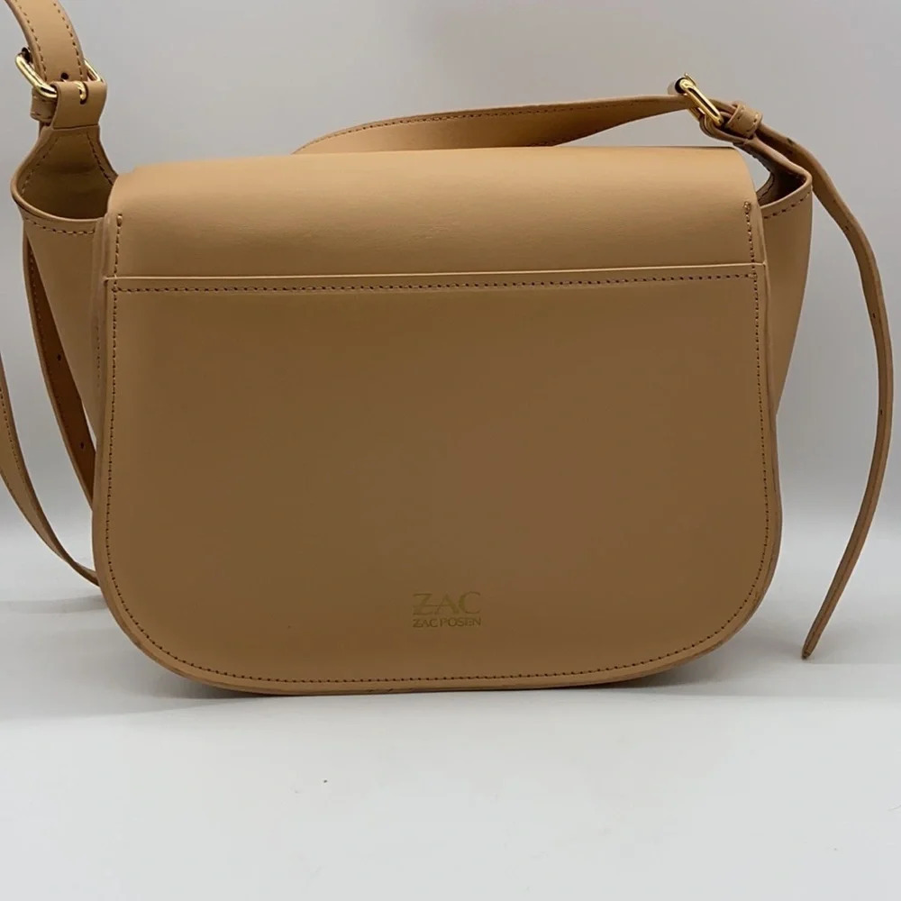 Zac Posen Eartha Iconic Saddle Bag in Camel - Picture 3 of 16
